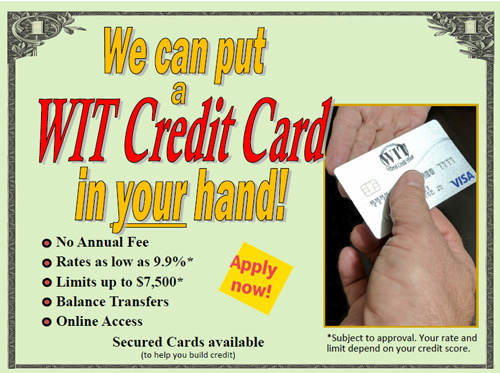 WIT Credit Card - Apply Now - Click Here